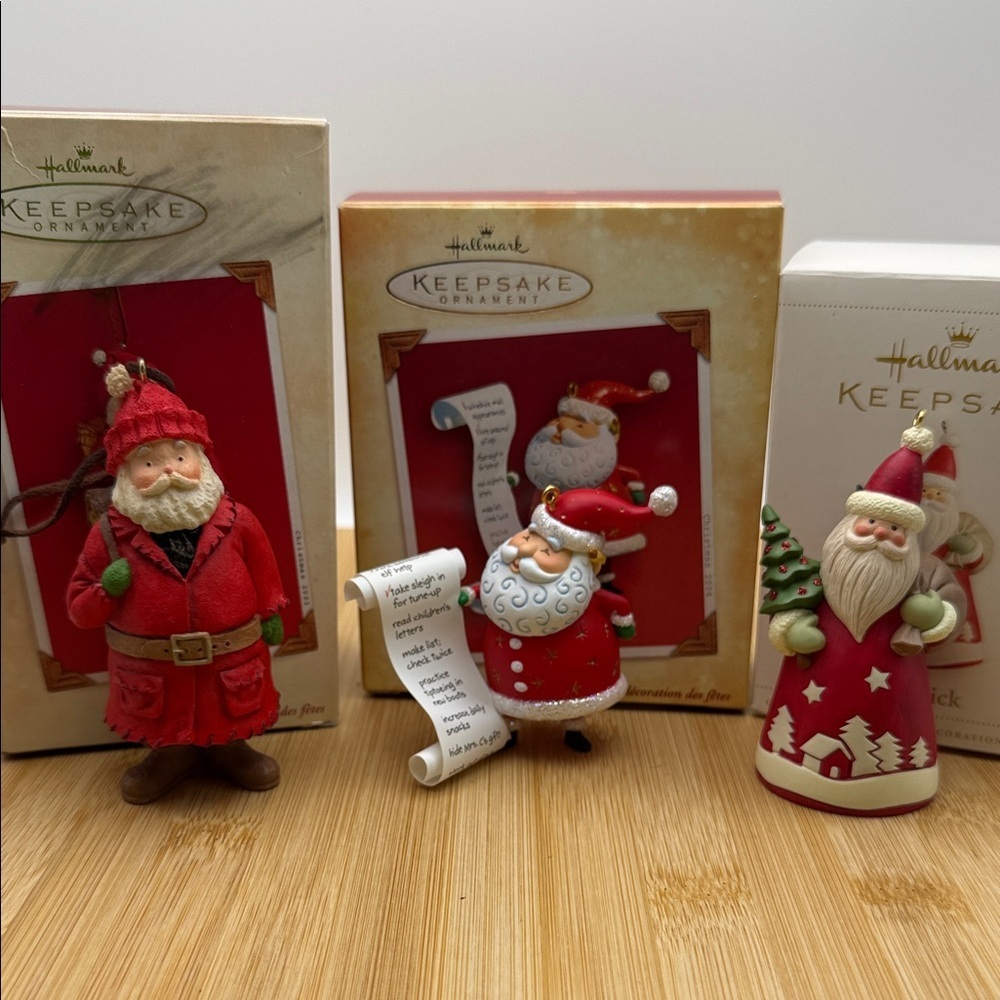 Hallmark Keepsake Santa Ornament Trio Kris Kringle, So Much to Do! & St. Nick - Picture 3 of 10